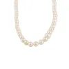 Collier ancien de perles de cultures blanches, fermoir diamants sold by 58 Facettes