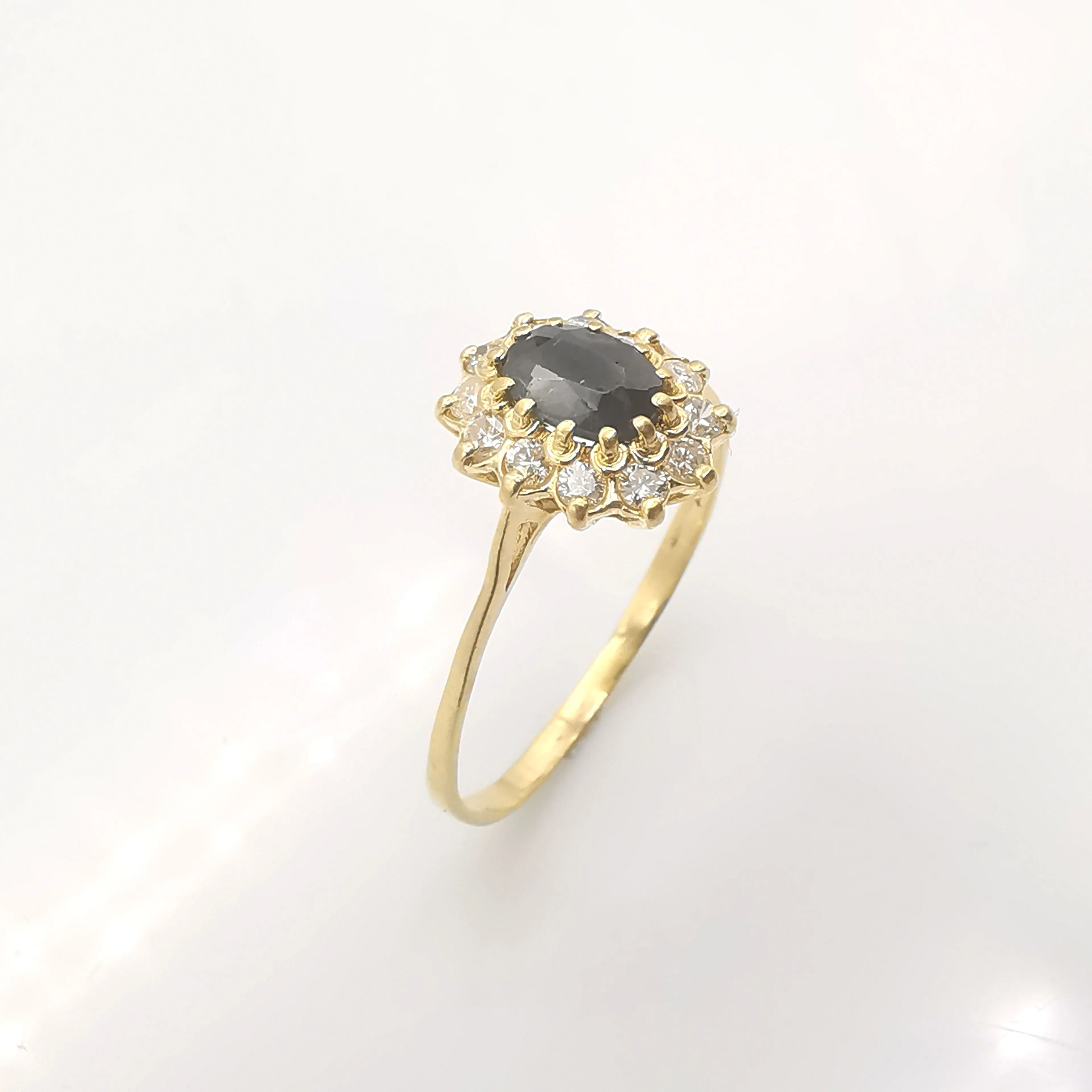 Bague marguerite Or jaune Saphir Diamants sold by 58 Facettes product image thumbnail 5