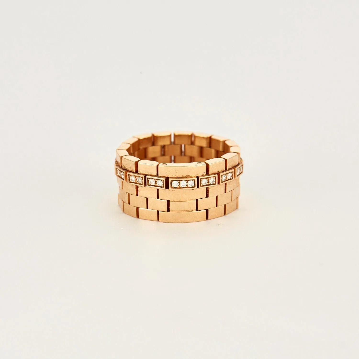 Bague or gris aigue marine et diamants sold by 58 Facettes