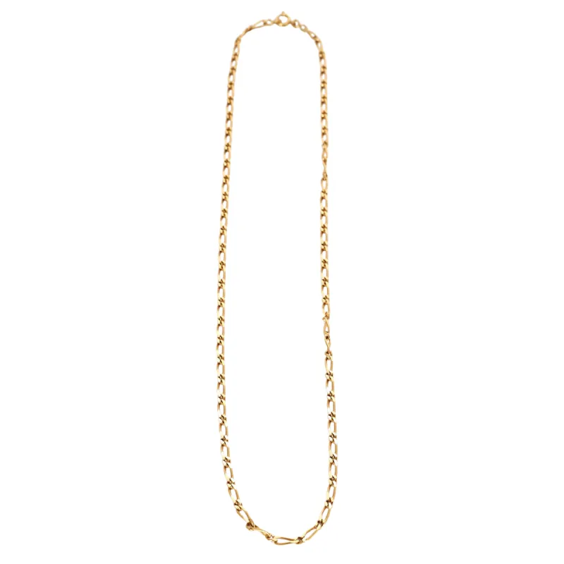 Chaine or jaune maille alternée sold by 58 Facettes