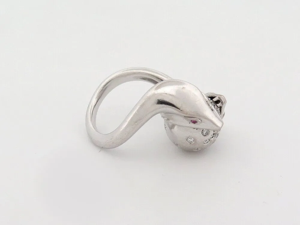 bague BOUCHERON trouble serpent or blanc sold by 58 Facettes product image thumbnail 5