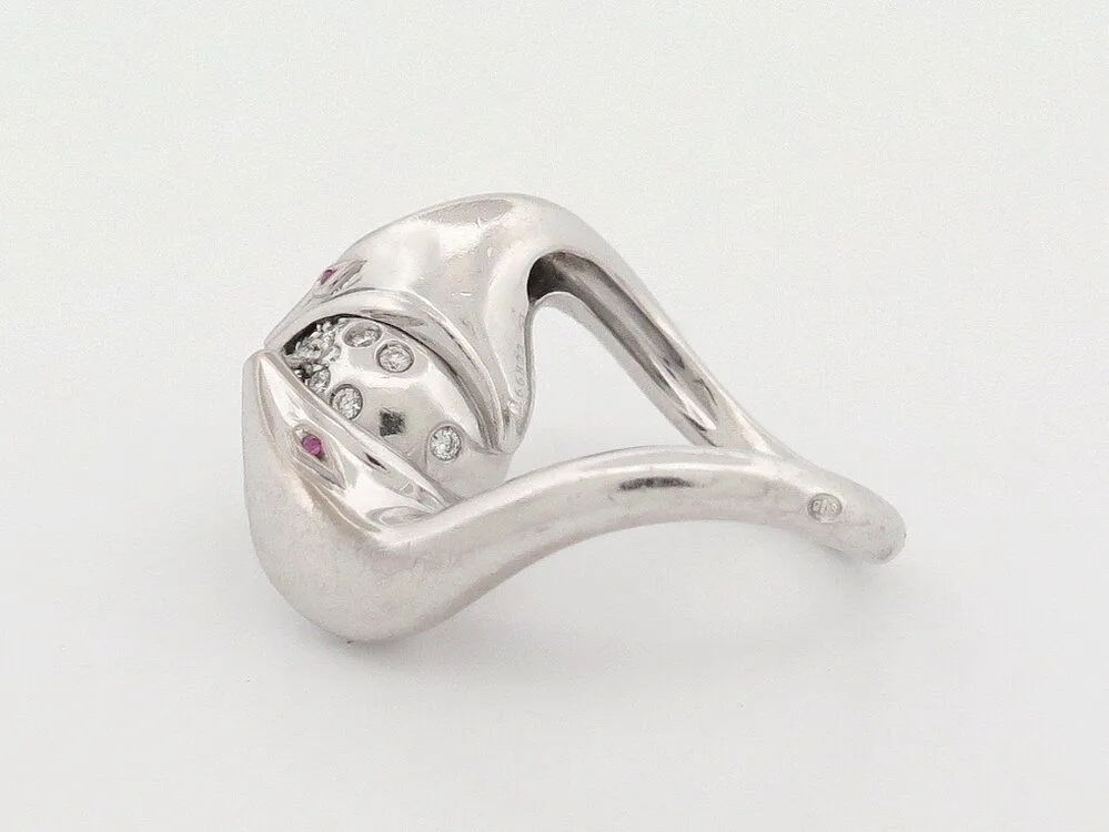 bague BOUCHERON trouble serpent or blanc sold by 58 Facettes product image thumbnail 3