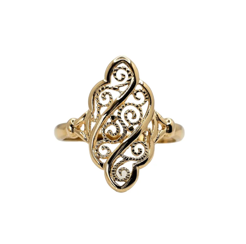Bague filigrane or jaune sold by 58 Facettes