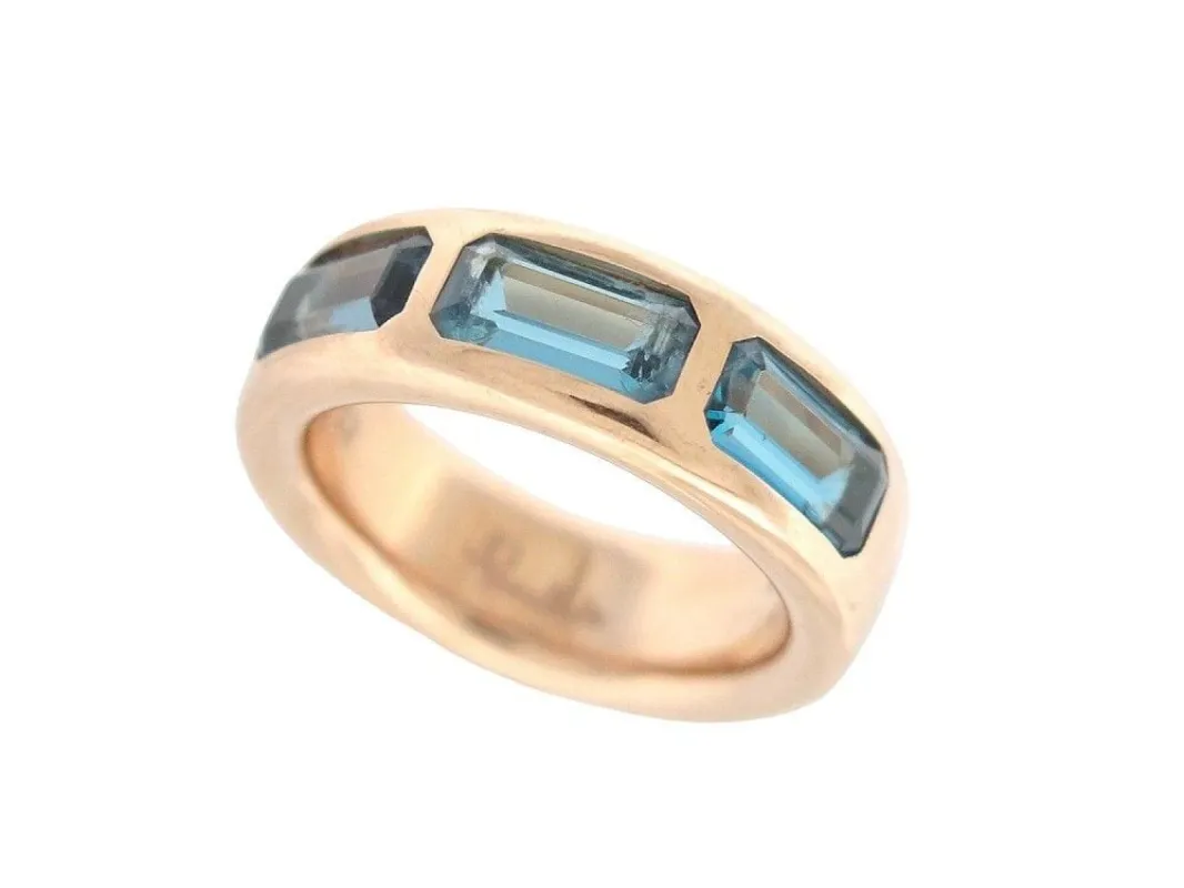 bague POMELLATO iconica topaze or rose sold by 58 Facettes