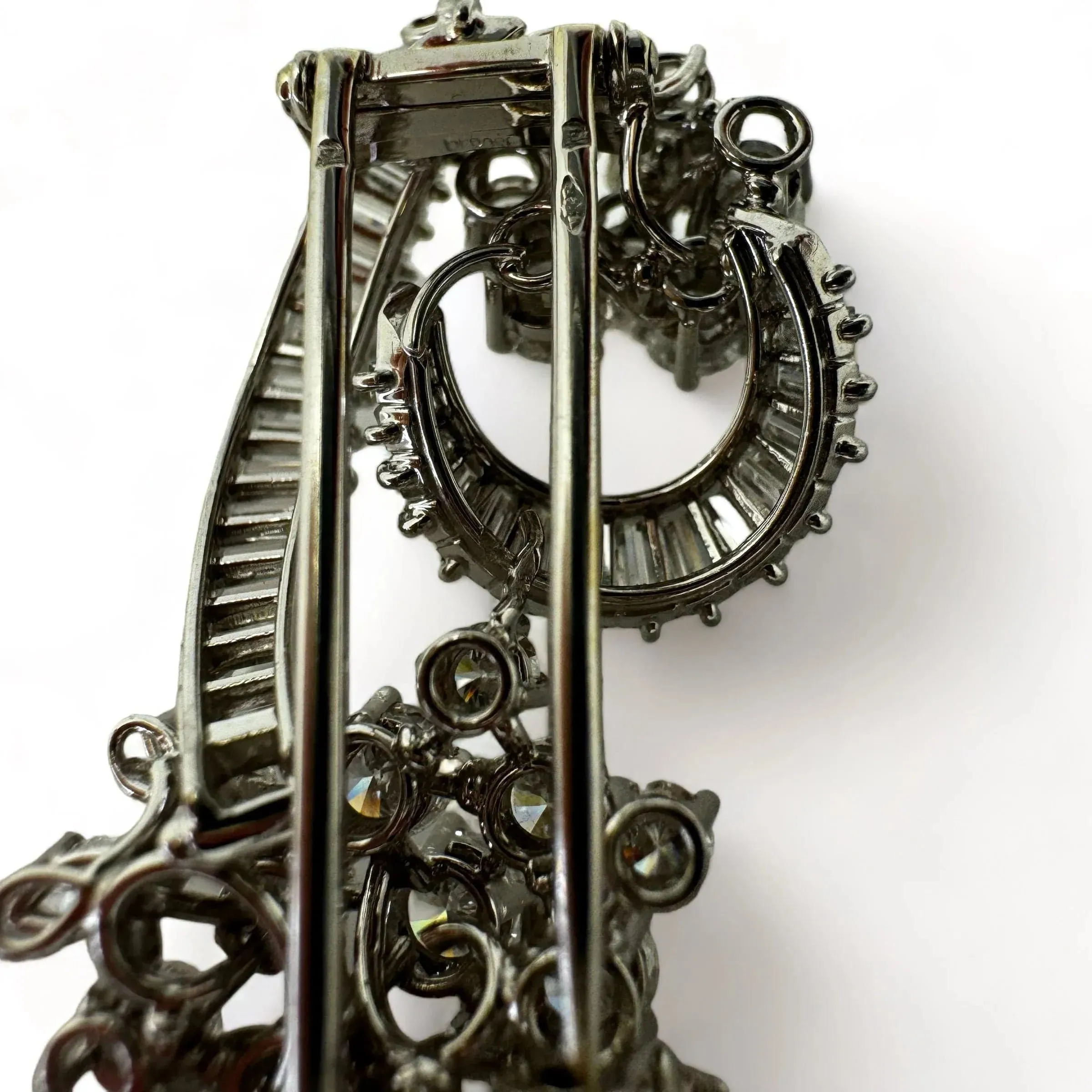 Clip fleurs Rétro Platine Diamants sold by 58 Facettes product image thumbnail 3