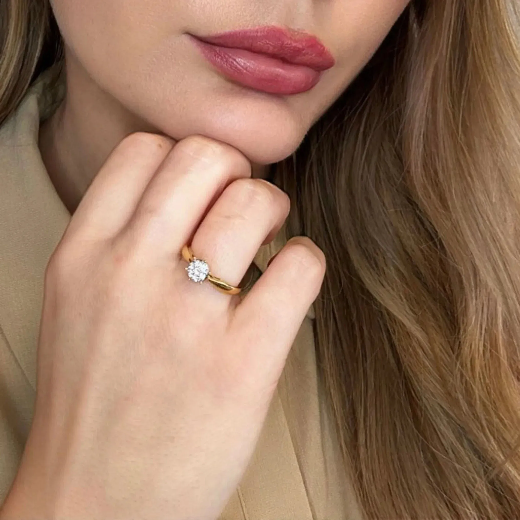 Solitaire Or Jaune Diamants sold by 58 Facettes product image thumbnail 2