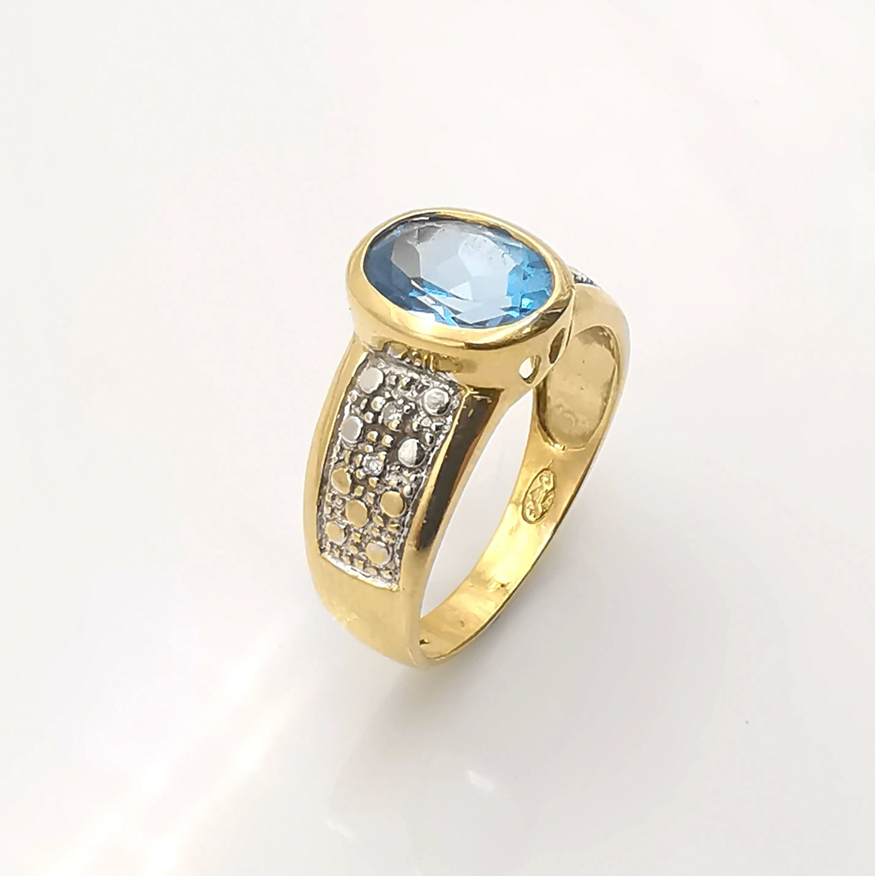 Bague or, topaze et diamants sold by 58 Facettes product image thumbnail 4