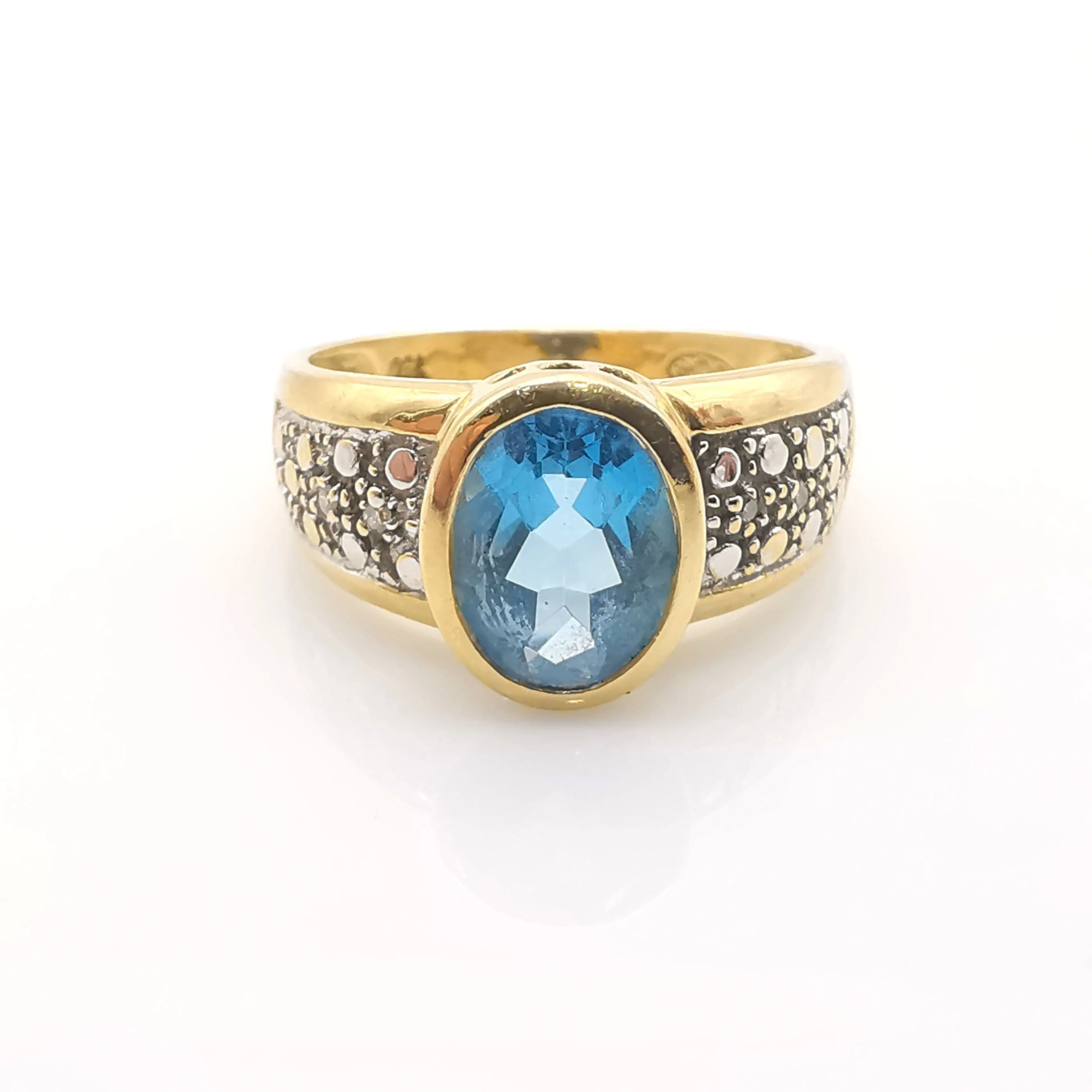 Bague or, topaze et diamants sold by 58 Facettes product image thumbnail 2