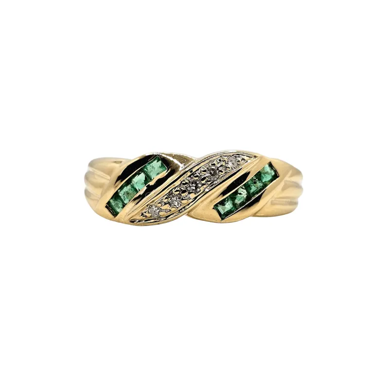 Bague Émeraudes Or jaune sold by 58 Facettes