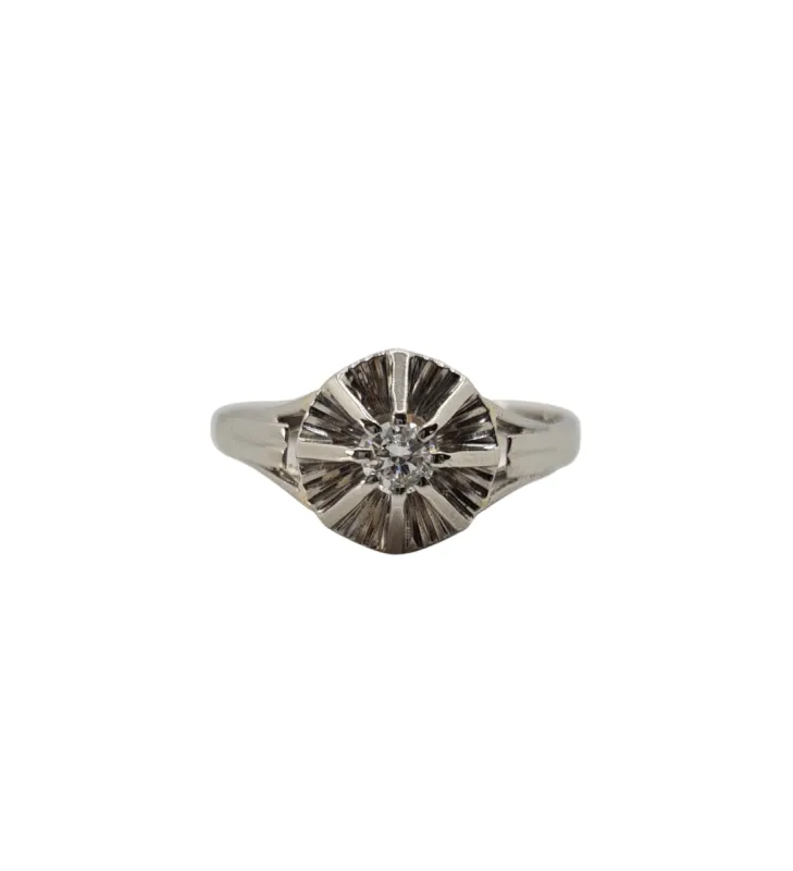 Bague Solitaire Diamant 0.12ct vintage sold by 58 Facettes