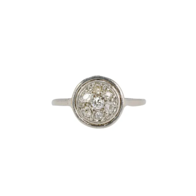 Bague ancienne ronde diamants sold by 58 Facettes