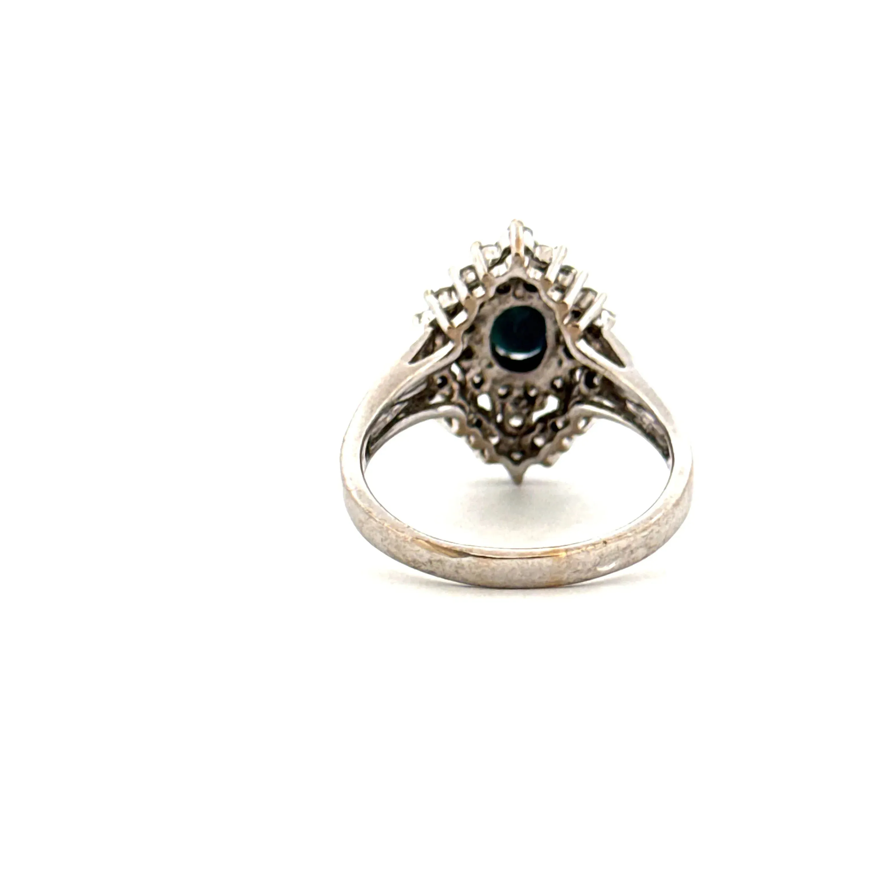 Bague Marquise or blanc saphirs diamants sold by 58 Facettes product image thumbnail 5