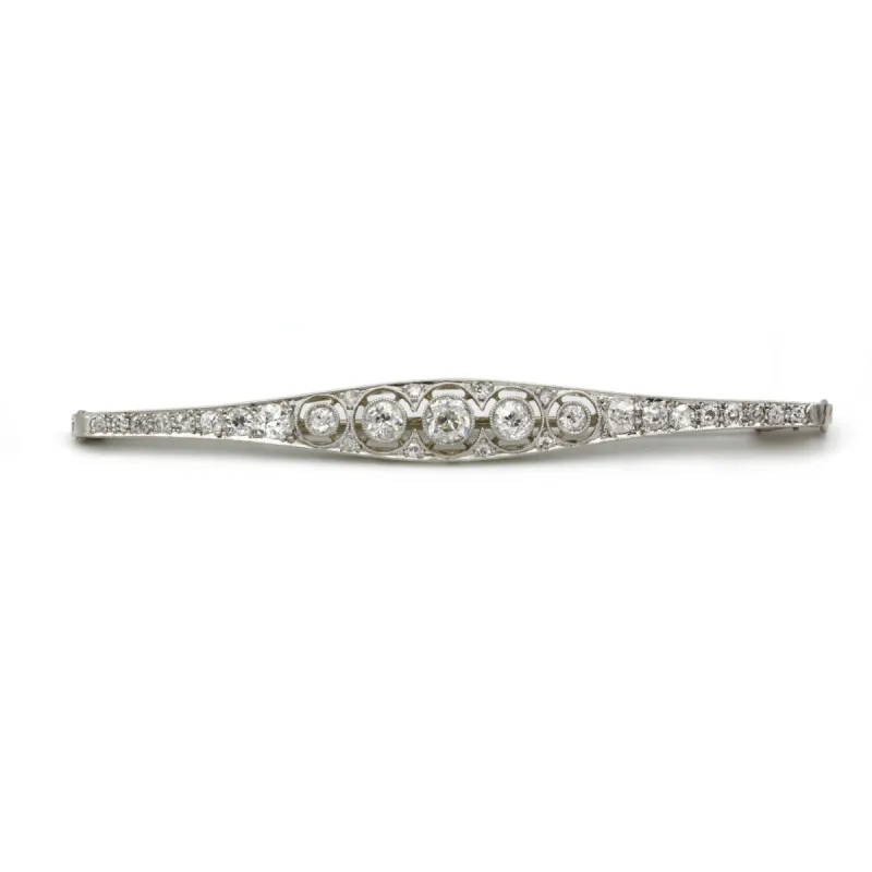 Broche or platine diamants sold by 58 Facettes