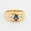 Bague Or Jaune - Saphir et Diamants sold by 58 Facettes