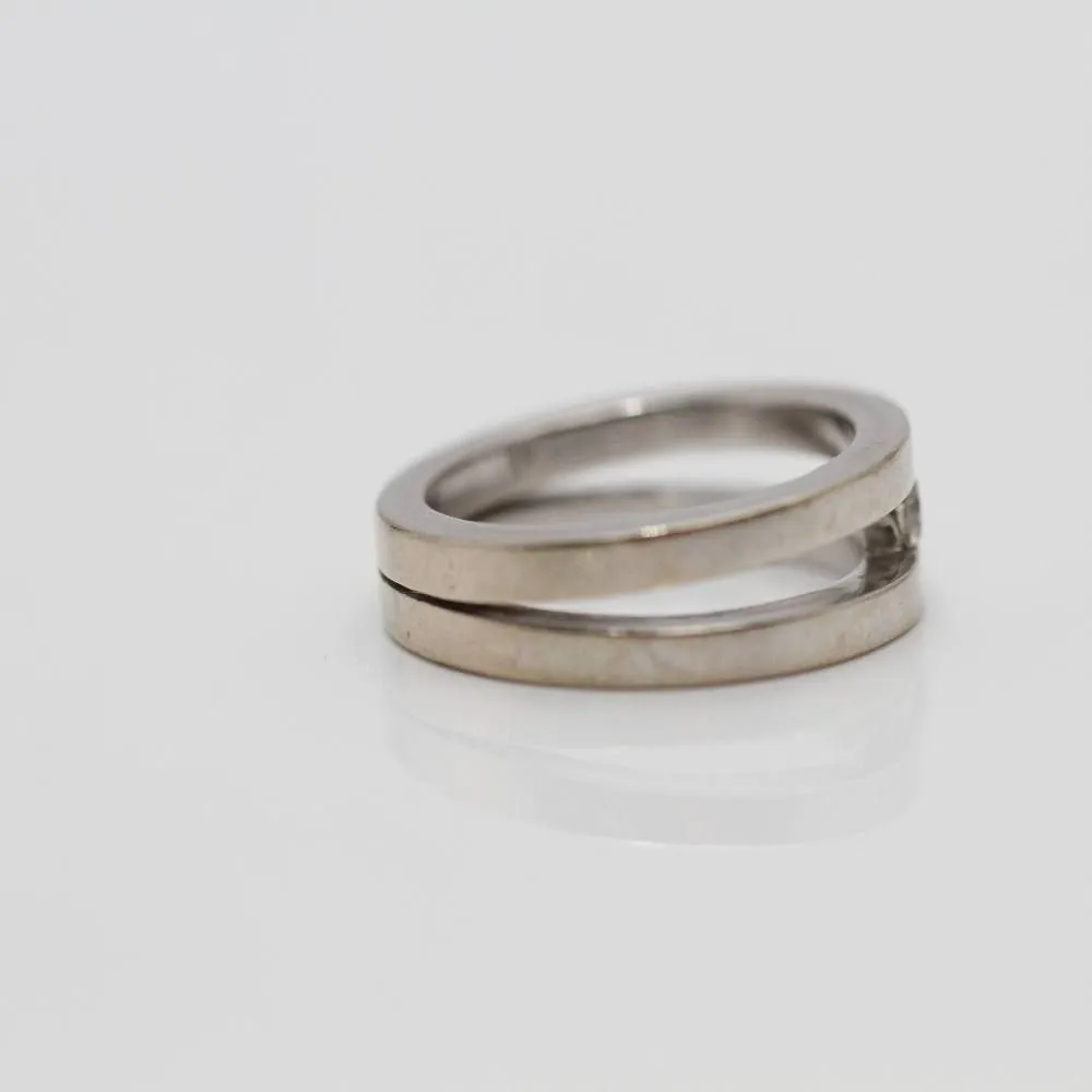 Solitaire en or blanc et diamants sold by 58 Facettes product image thumbnail 5