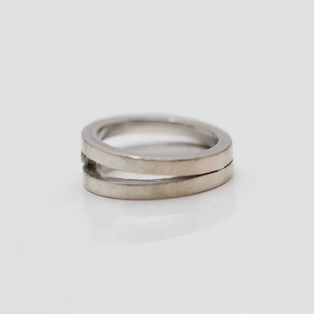 Solitaire en or blanc et diamants sold by 58 Facettes product image thumbnail 3