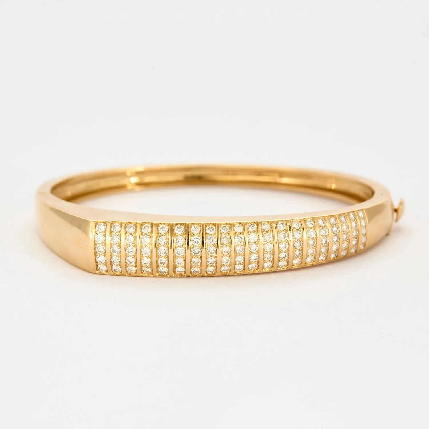 Bracelet jonc or jaune diamants sold by 58 Facettes product image thumbnail 2