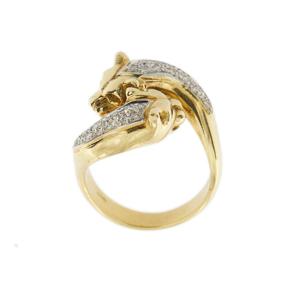Bague panthères et diamants sold by 58 Facettes product image thumbnail 2