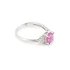 Bague or blanc saphir rose 1.20 carats diamants sold by 58 Facettes