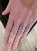 Bague or blanc saphir rose 1.20 carats diamants sold by 58 Facettes