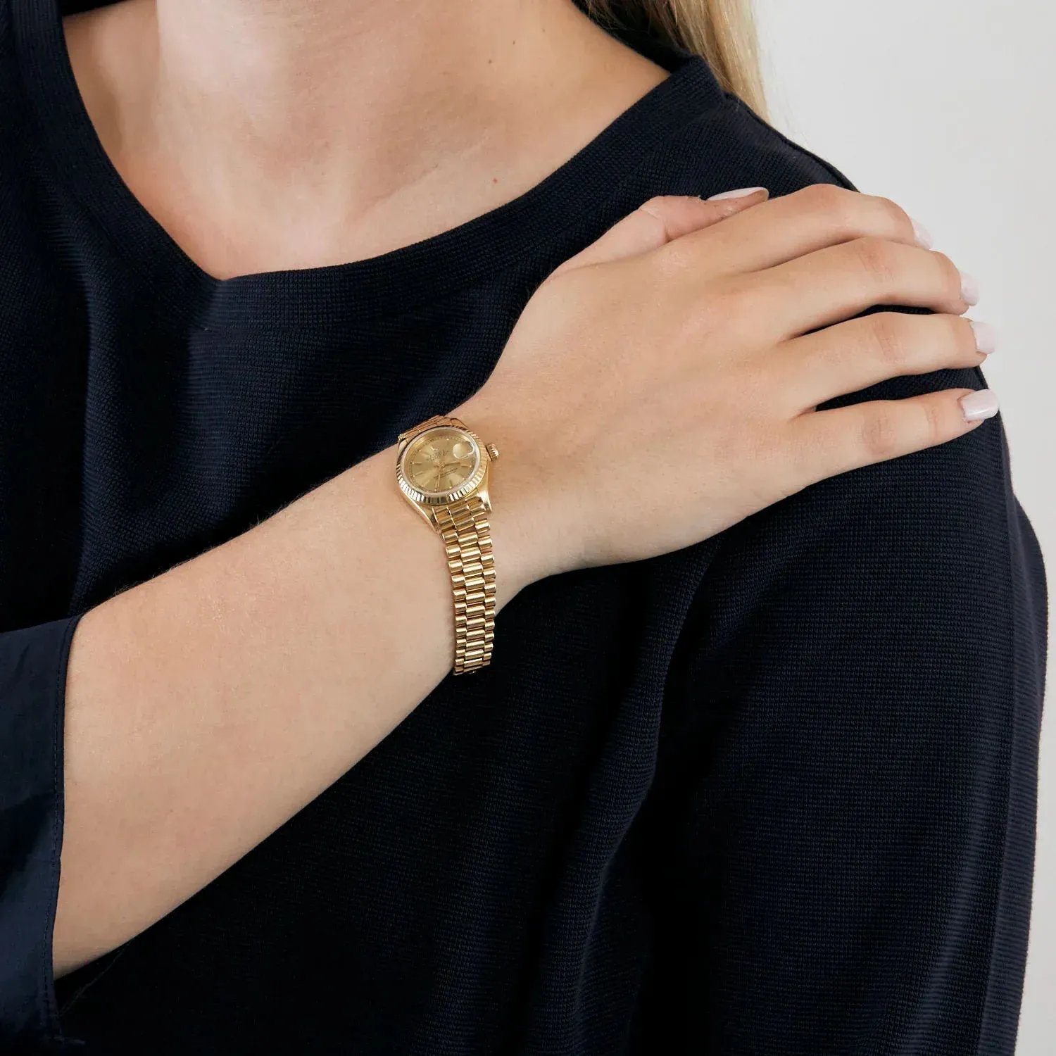 ROLEX - Montre lady oyster perpetual datejust sold by 58 Facettes product image thumbnail 2