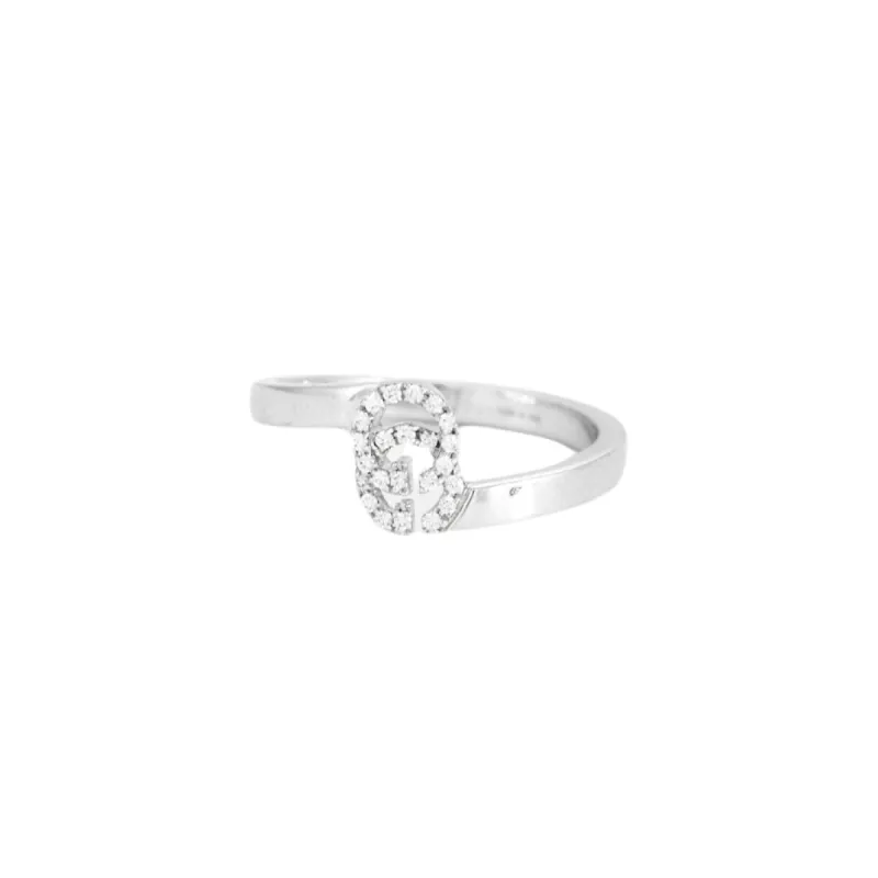 GUCCI - Bague GG Running or gris et diamants sold by 58 Facettes