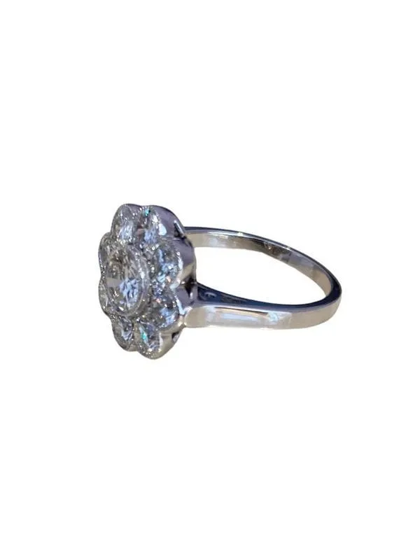 Bague Marguerite, en or blanc 18k et diamants sold by 58 Facettes product image thumbnail 3