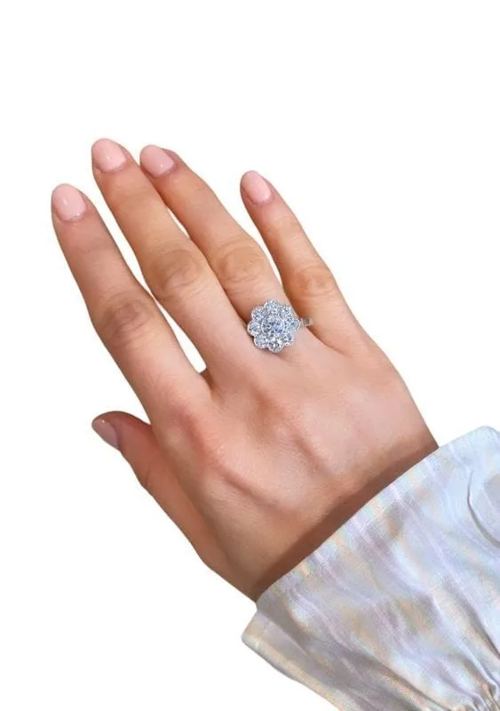 Bague Marguerite, en or blanc 18k et diamants sold by 58 Facettes product image thumbnail 4