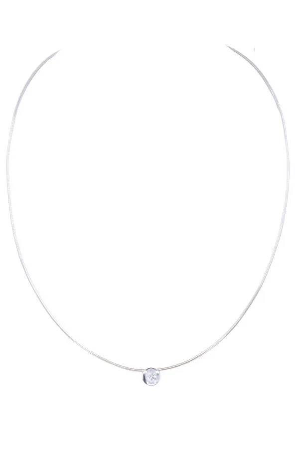 Collier diamant solitaire sold by 58 Facettes product image thumbnail 3