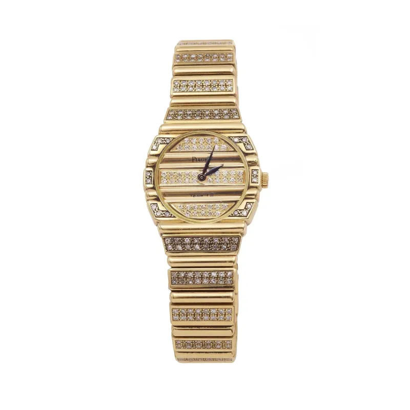 Piaget - Montre "Polo" Full Pavé Diamants Or Jaune sold by 58 Facettes