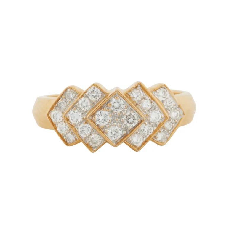 BAGUE OR JAUNE 24 DIAMANTS sold by 58 Facettes