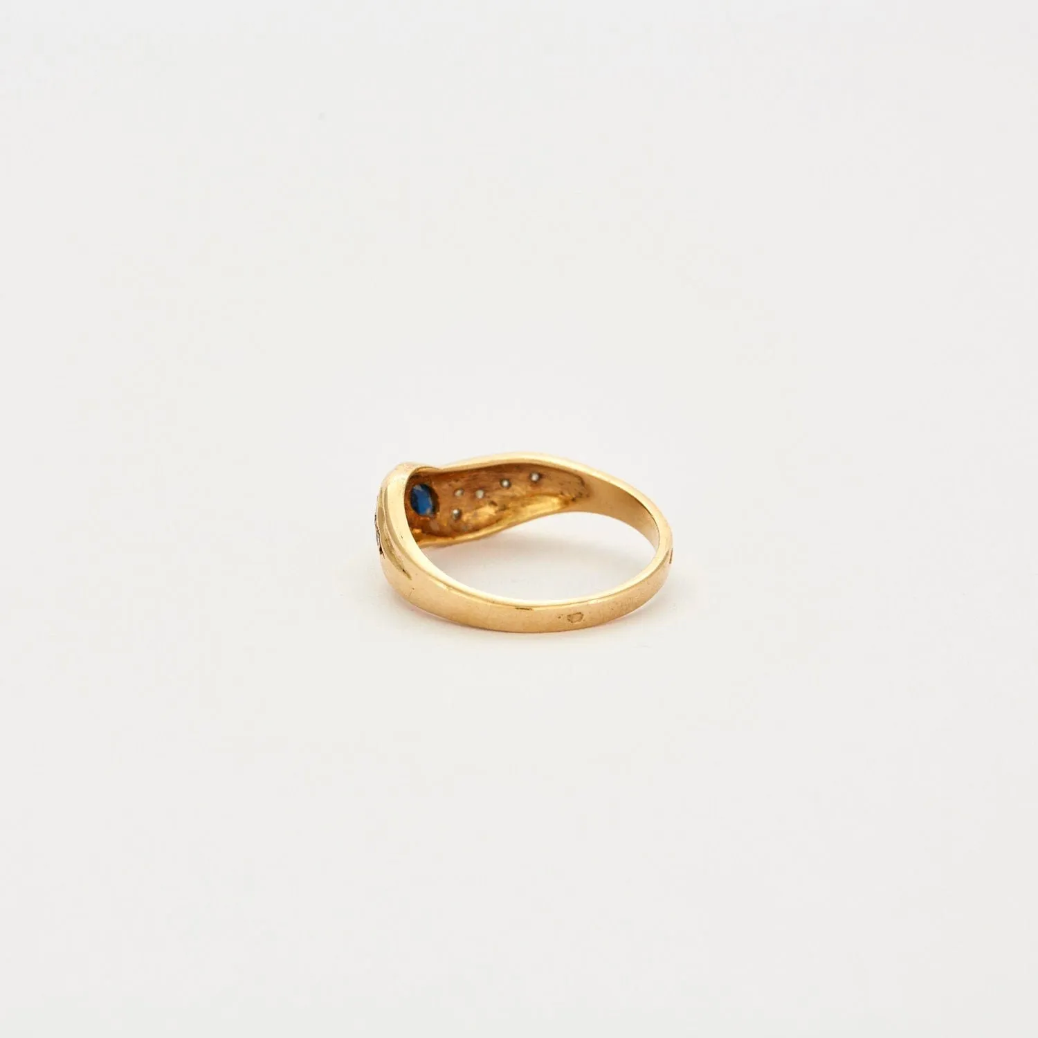 Bague saphirs et brillants sold by 58 Facettes product image thumbnail 4