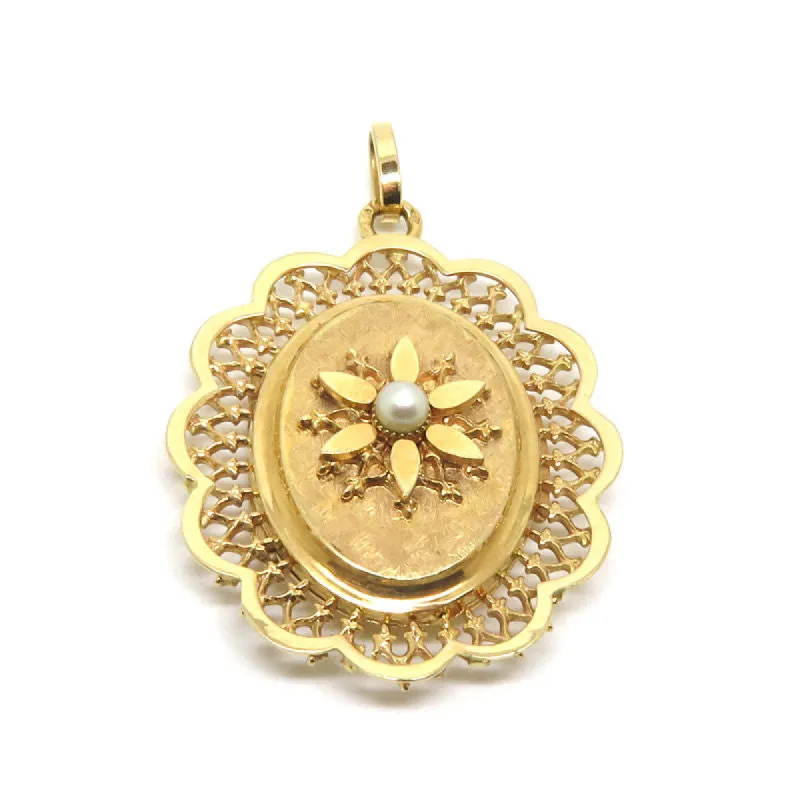 Pendentif en or jaune et perle sold by 58 Facettes