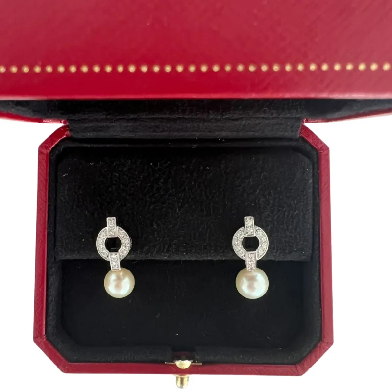 Cartier - Boucles d'oreilles Himalaya diamants perles de culture sold by 58 Facettes