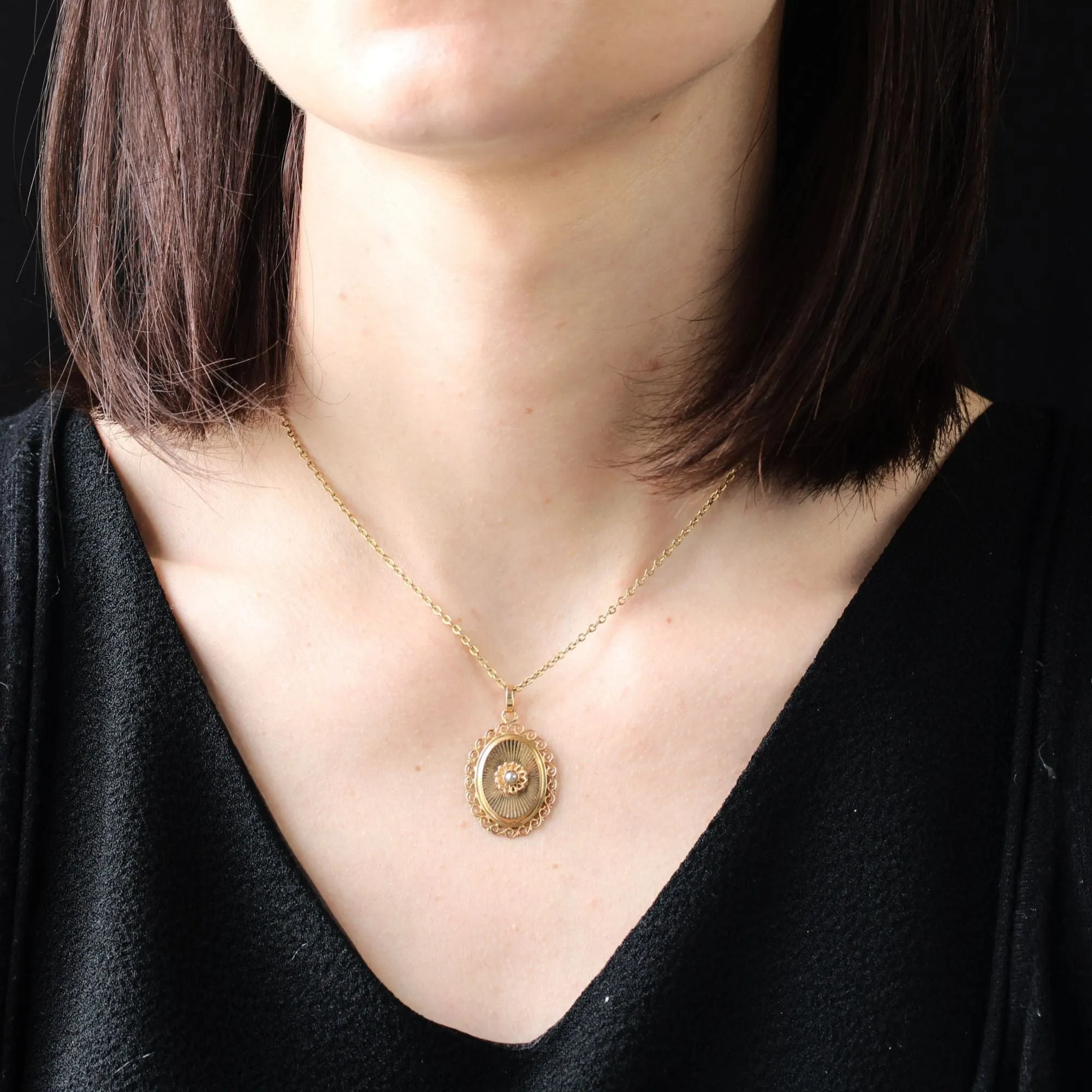 Pendentif ovale perle de culture sold by 58 Facettes product image thumbnail 2