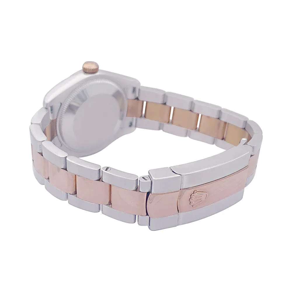 Montre Rolex "Datejust" acier, or rose, diamants, nacre rose. sold by 58 Facettes product image thumbnail 5