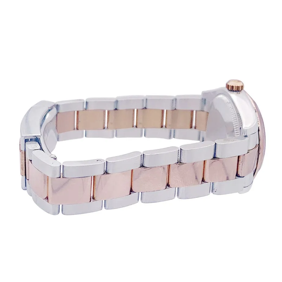 Montre Rolex "Datejust" acier, or rose, diamants, nacre rose. sold by 58 Facettes product image thumbnail 3