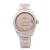 Montre Rolex "Datejust" acier, or rose, diamants, nacre rose. sold by 58 Facettes