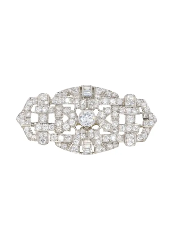 Broche Art Déco diamants 7 ct sold by 58 Facettes
