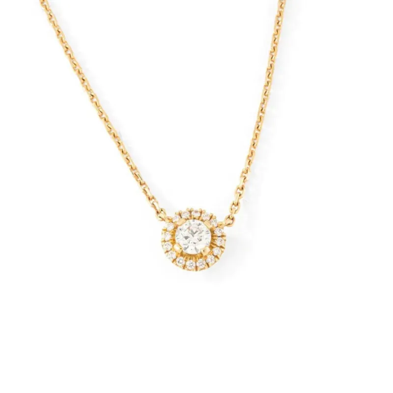 Collier en or jaune et diamants taille brillant sold by 58 Facettes