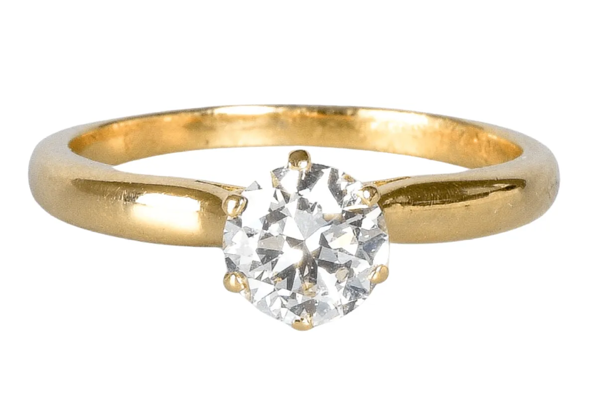 Bague solitaire Or jaune Diamant sold by 58 Facettes