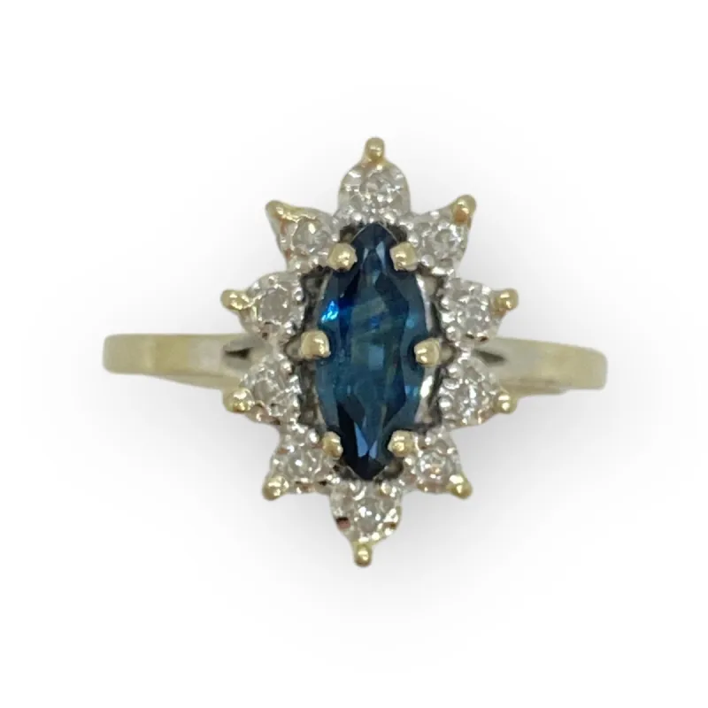 Bague Marguerite Saphir et Diamants sold by 58 Facettes