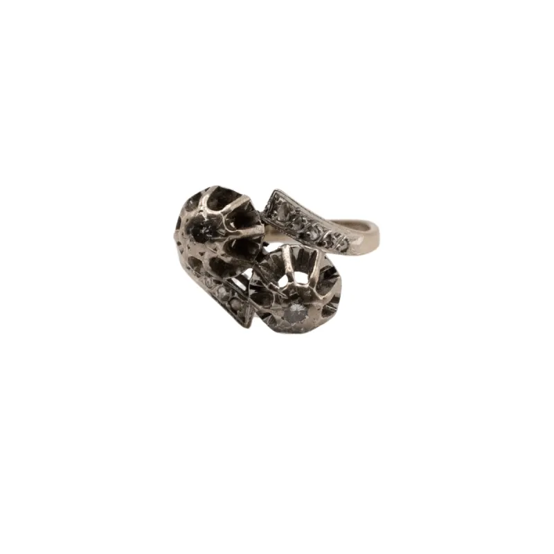 Bague Toi et Moi Or Blanc 18k Diamants sold by 58 Facettes