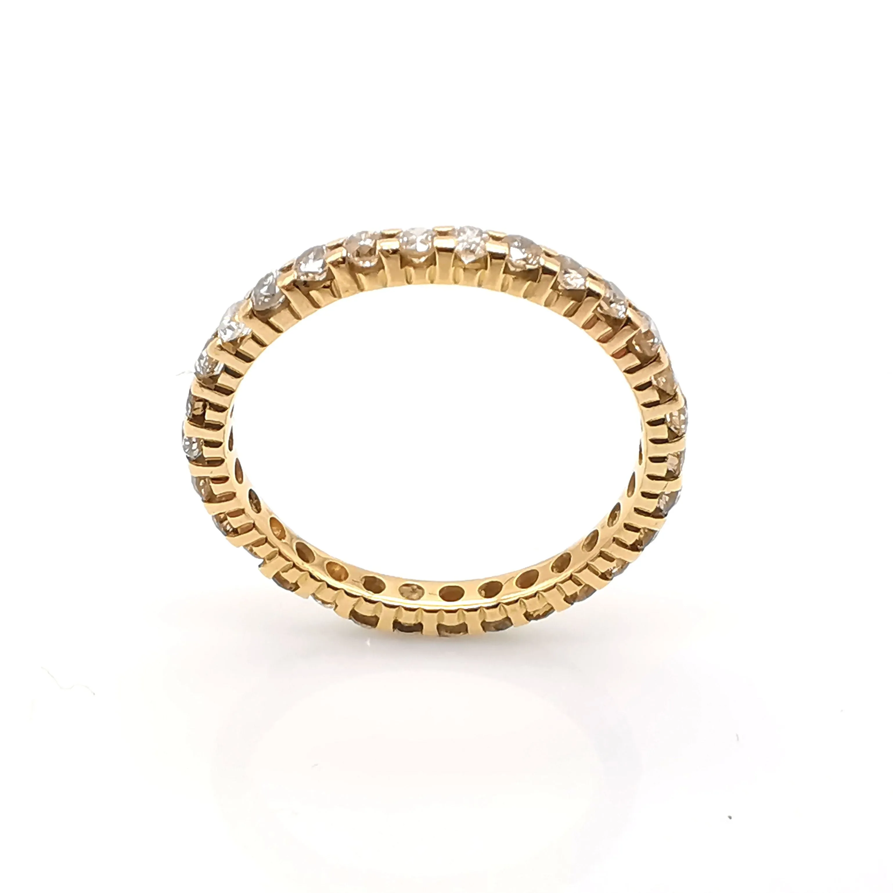 Alliance américaine - Bague en or jaune 18 carats et diamants sold by 58 Facettes product image thumbnail 2