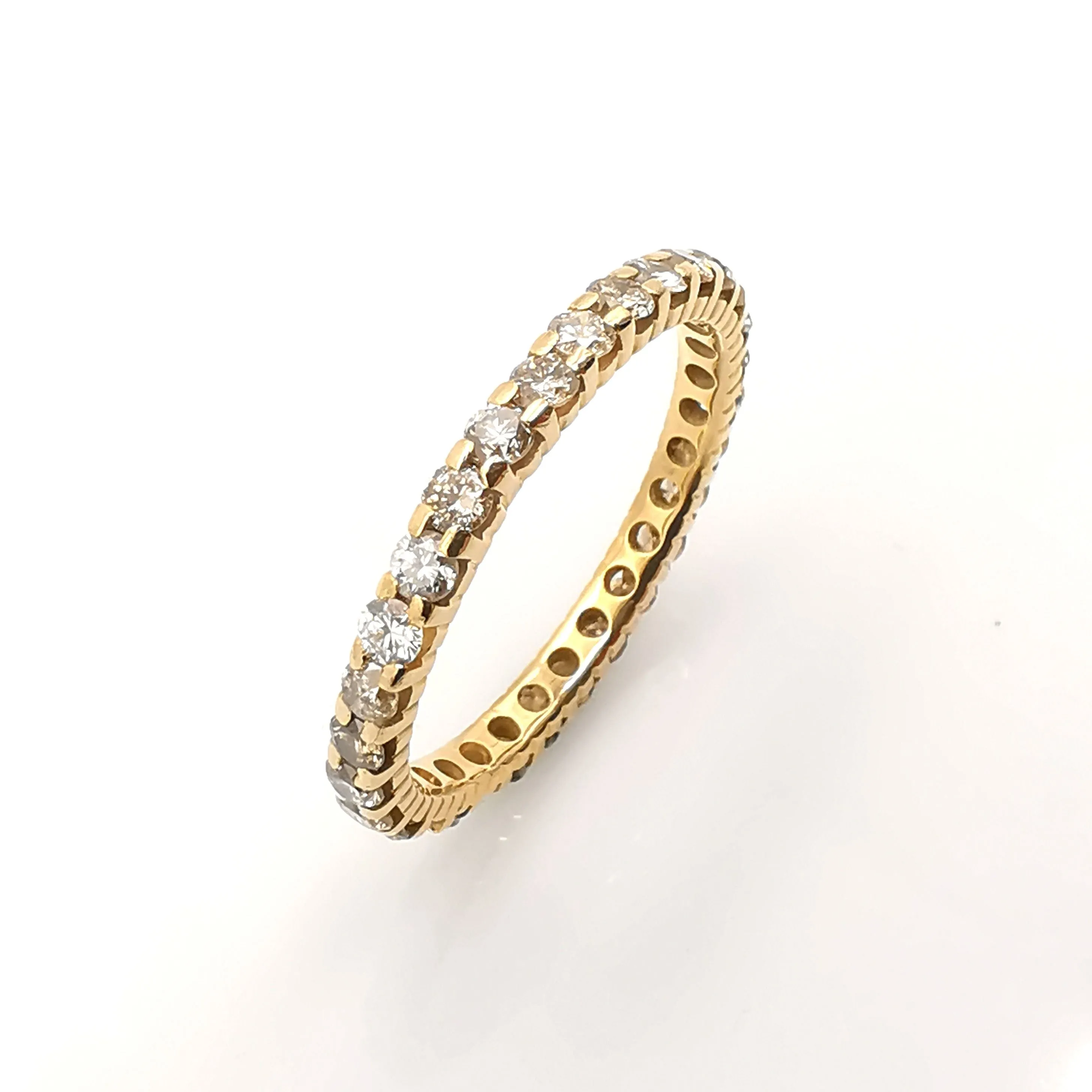 Alliance américaine - Bague en or jaune 18 carats et diamants sold by 58 Facettes product image thumbnail 3