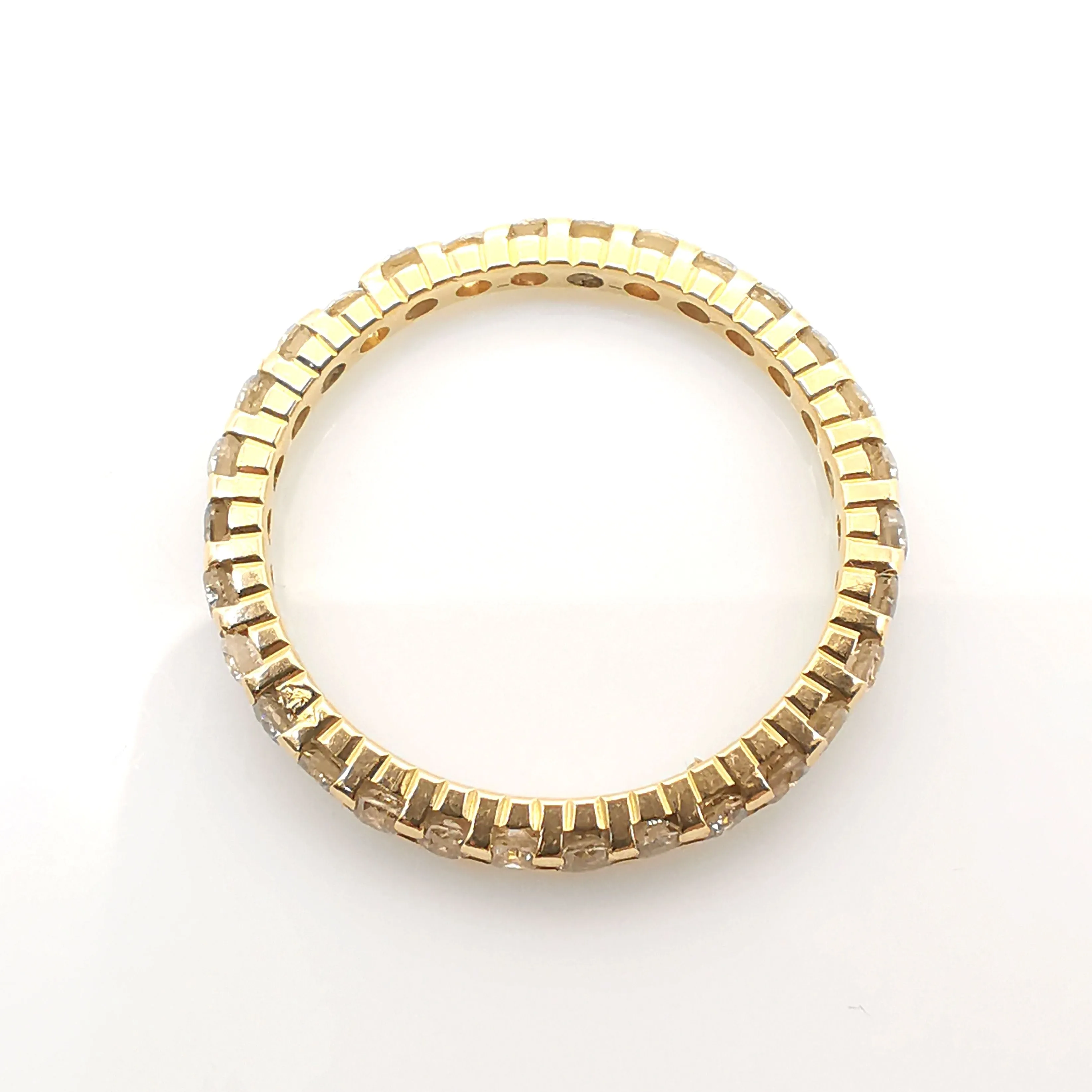 Alliance américaine - Bague en or jaune 18 carats et diamants sold by 58 Facettes product image thumbnail 4