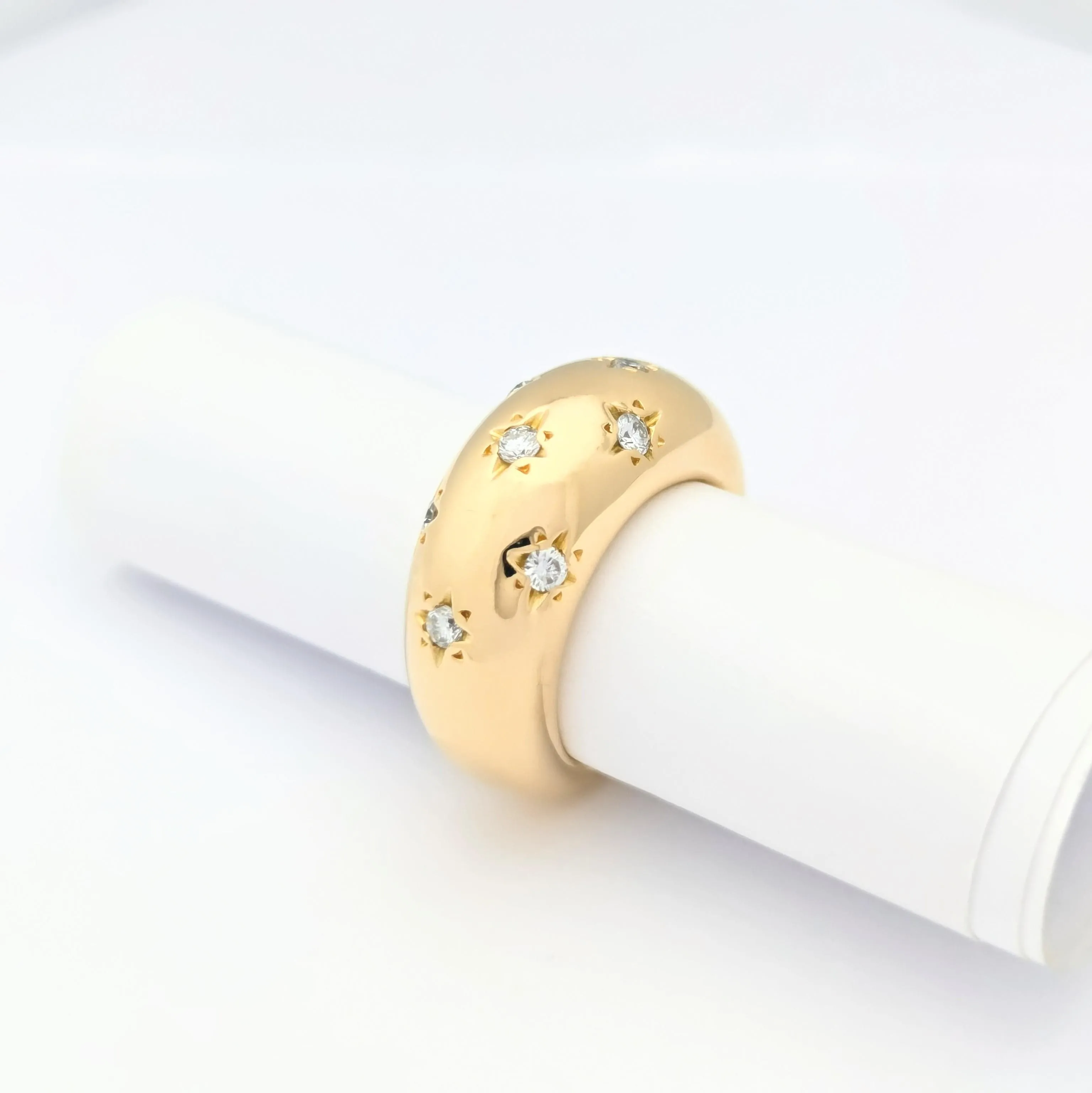 Bague étoiles or jaune et diamants sold by 58 Facettes product image thumbnail 4