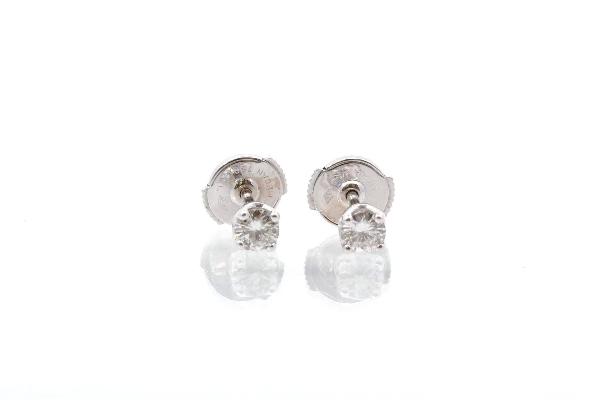 Boucles d'oreilles puces diamants sold by 58 Facettes