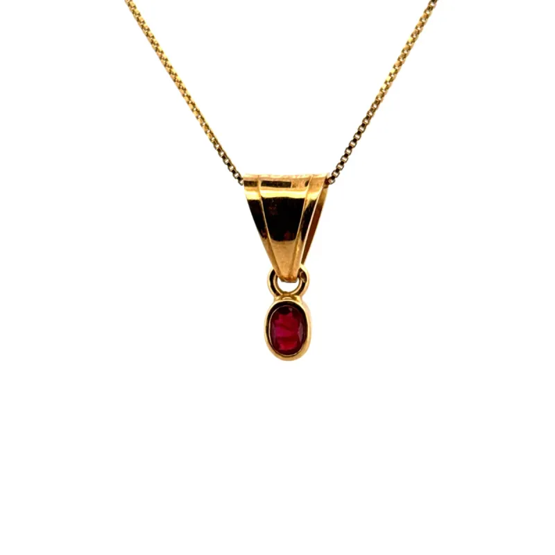 Pendentif or jaune rubis sold by 58 Facettes