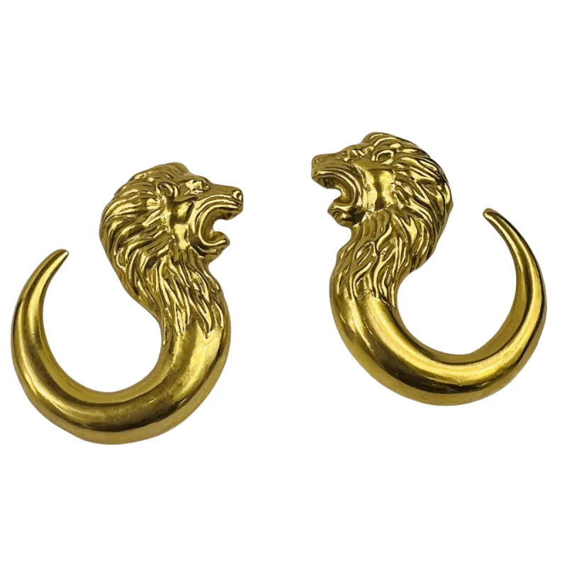 Boucles d'Oreilles Or Tête de Lion sold by 58 Facettes